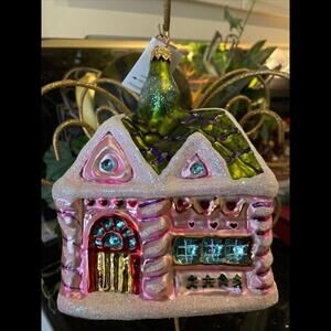 🍭Christopher Radko NIBBLE NIBBLE Blown Glass Ornament Ltd Ed Hansel Gretel
